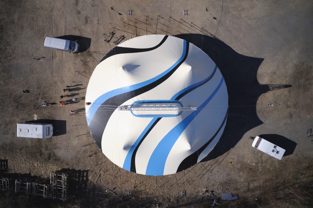 Ilmakuva sirkusteltasta